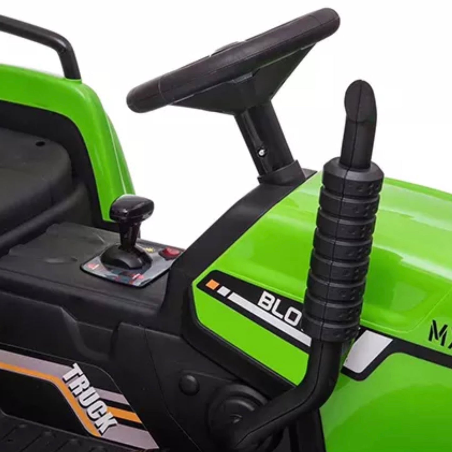 Elektrisk traktor med tilhenger