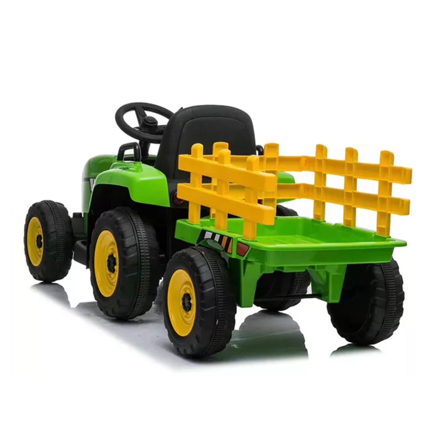 Elektrisk traktor med tilhenger