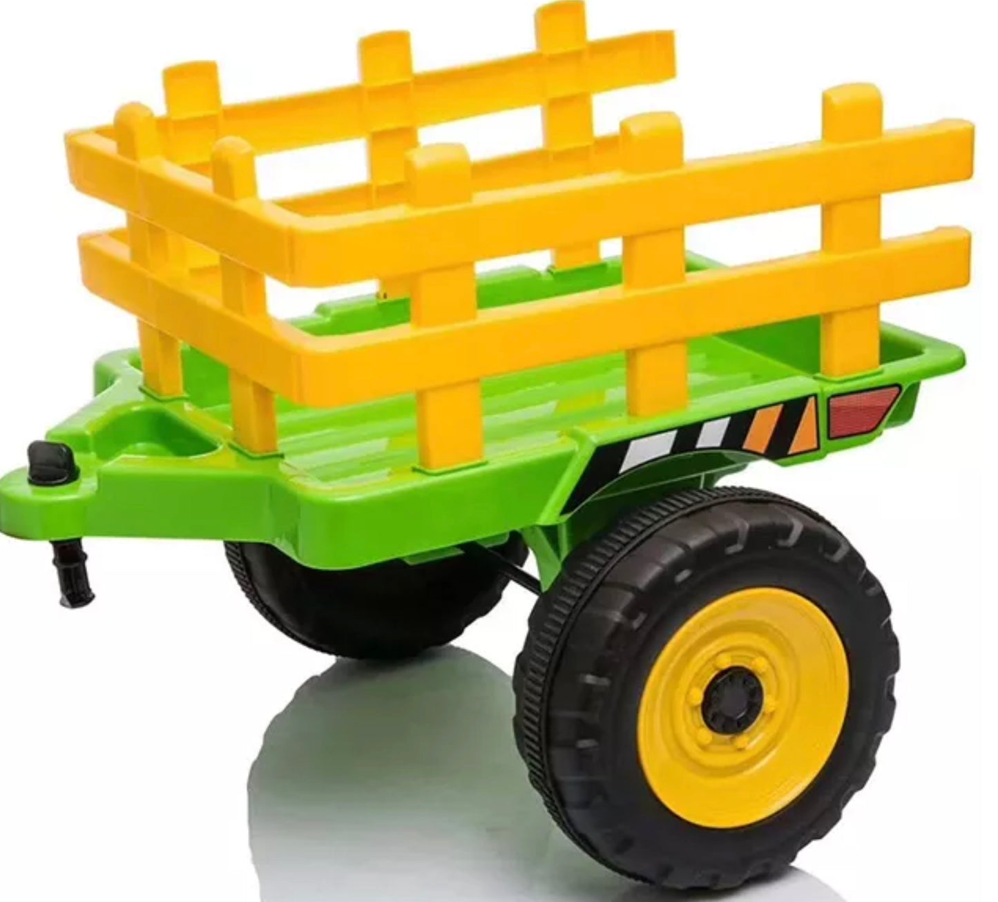 Elektrisk traktor med tilhenger