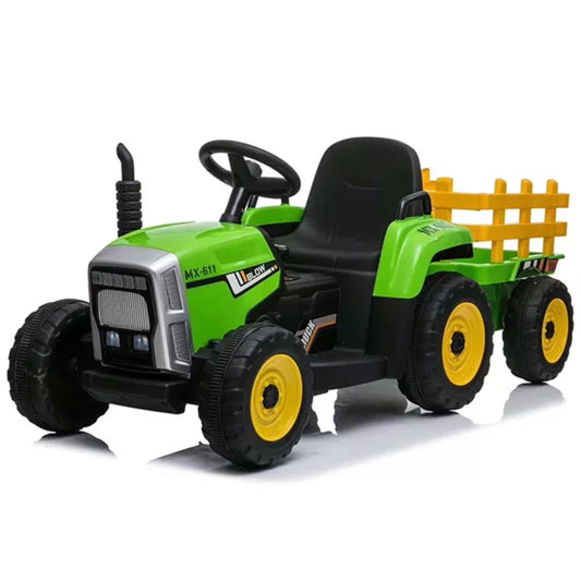 Elektrisk traktor med tilhenger